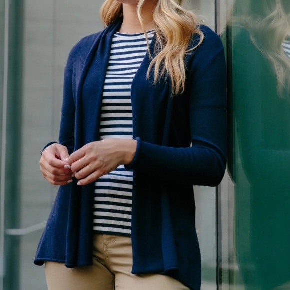 Alashan Cashmere Caroline Grace Cotton Cashmere Mini Duster NWT - Picture 3 of 16